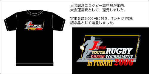 第2回全国高等学校合同チームラグビーフットボ-ル大会記念Tシャツ